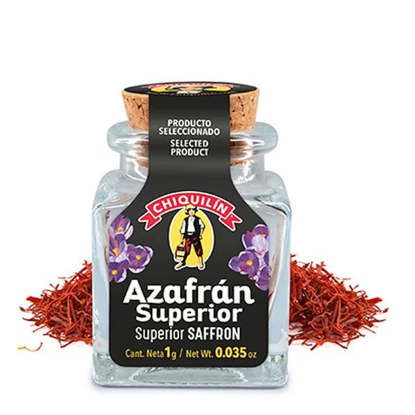 Azafran Hebra Chiquilin 1 gramo vidrio