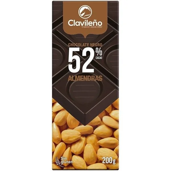 Chocolate Puro 52% Almendras 200g