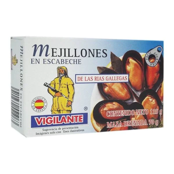 Mejillones en Escabeche Vigilante