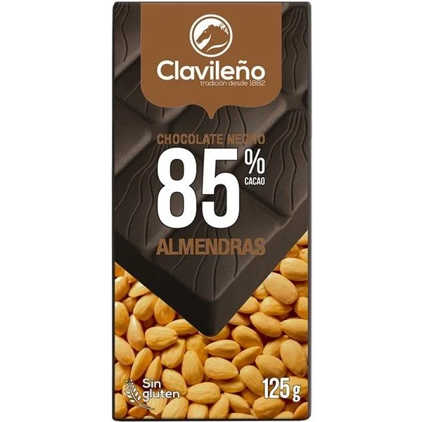 Chocolate 85% con Almendras 120 g