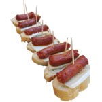 Montaditos de Txistorra y Queso Ración