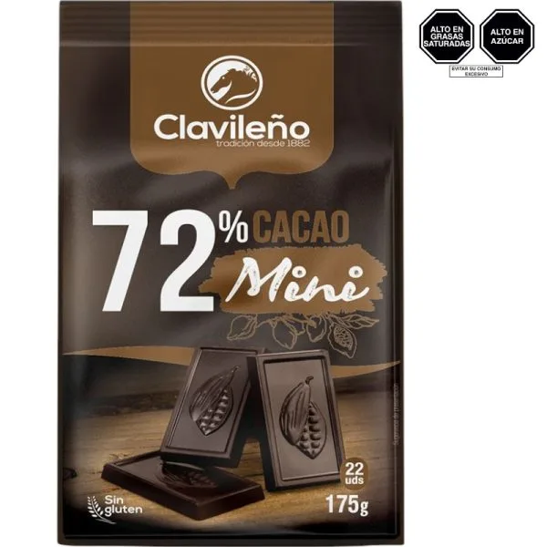 Mini chocolatinas 72% Cacao
