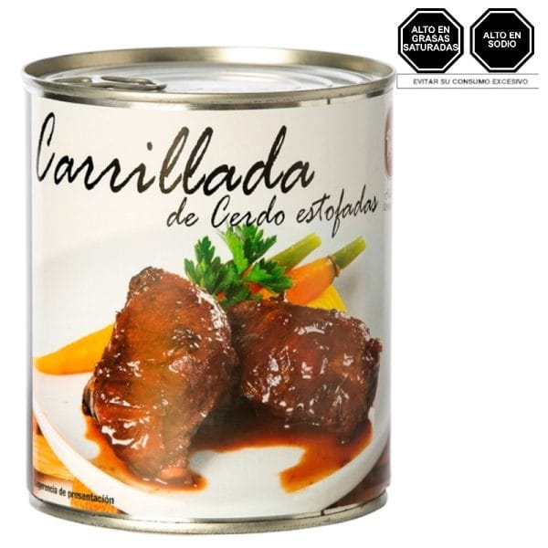 Carrilladas de cerdo estofadas 800 g