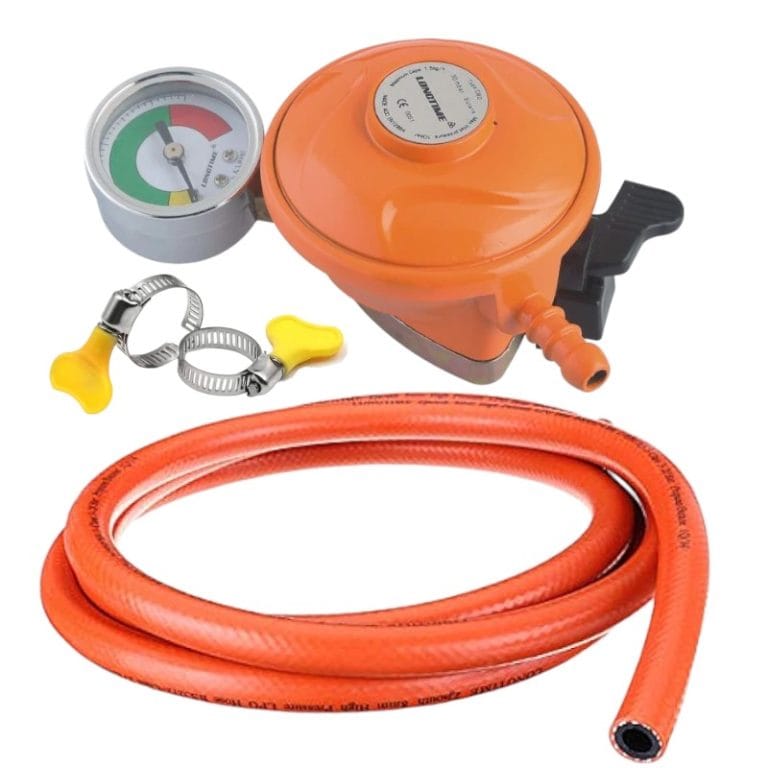 Regulador medidor de Gas Premium c/manguera