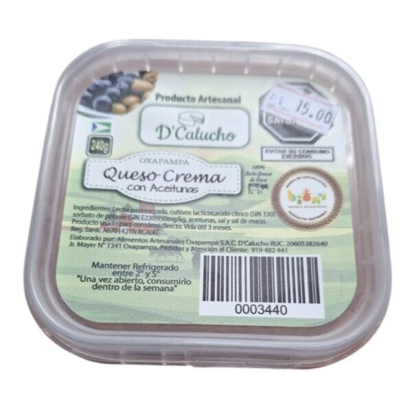 Queso Crema con Aceituna — 240g