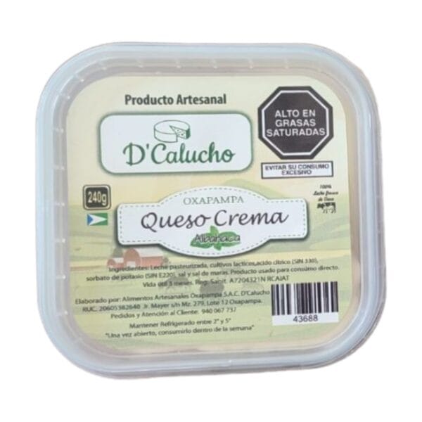 Queso Crema con Albahaca — 240g