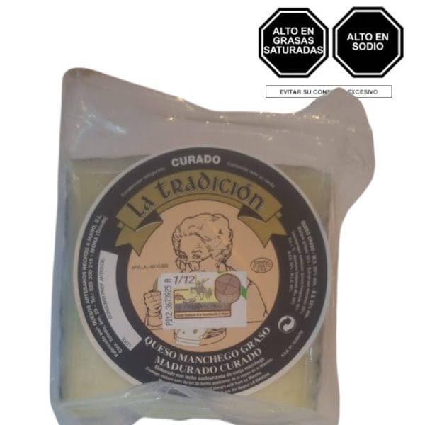 Cuña de Queso Manchego Curado 5 meses HM La Tradición