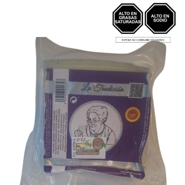 Cuña de Queso Manchego Curado Reserva HM La Tradición