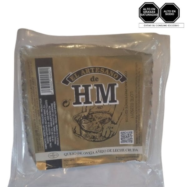 Cuña de Queso Oveja Artesano Añejo 12 meses Leche Cruda HM